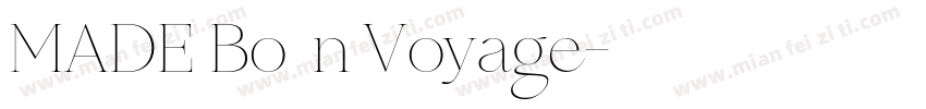 MADE Bo书法n Voyage字体转换